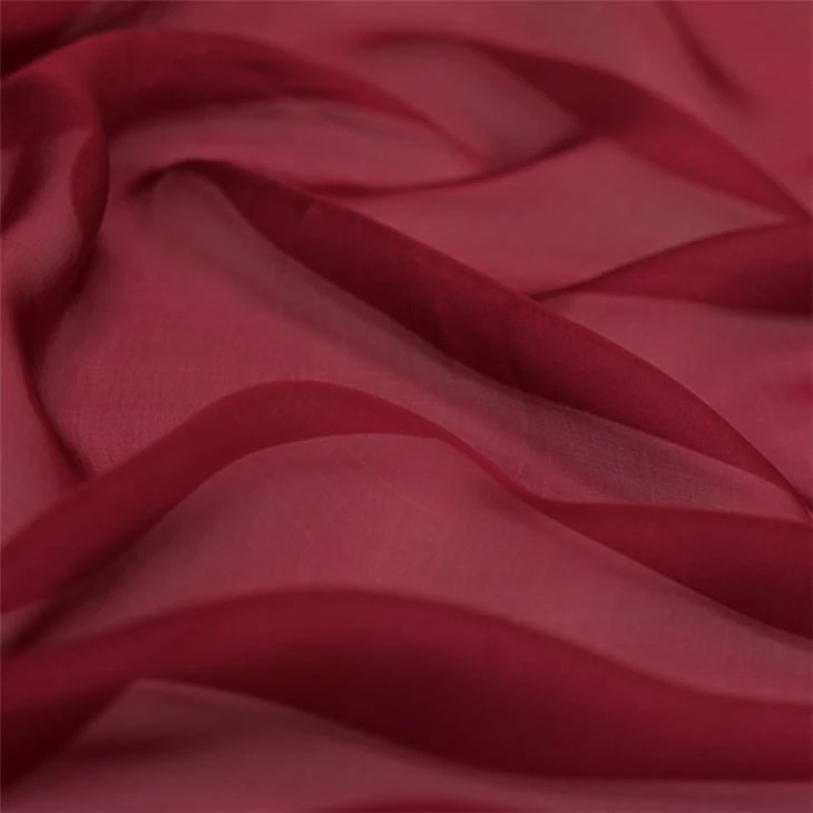 100% Silki Chiffon dúkur